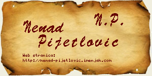 Nenad Pijetlović vizit kartica